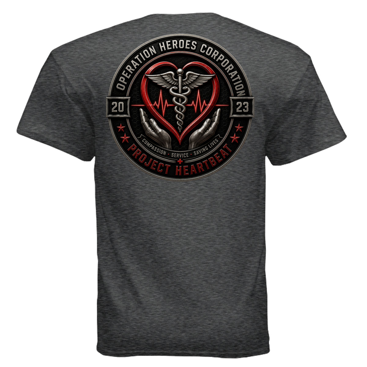 DARK HEATHER - G500 - BACK